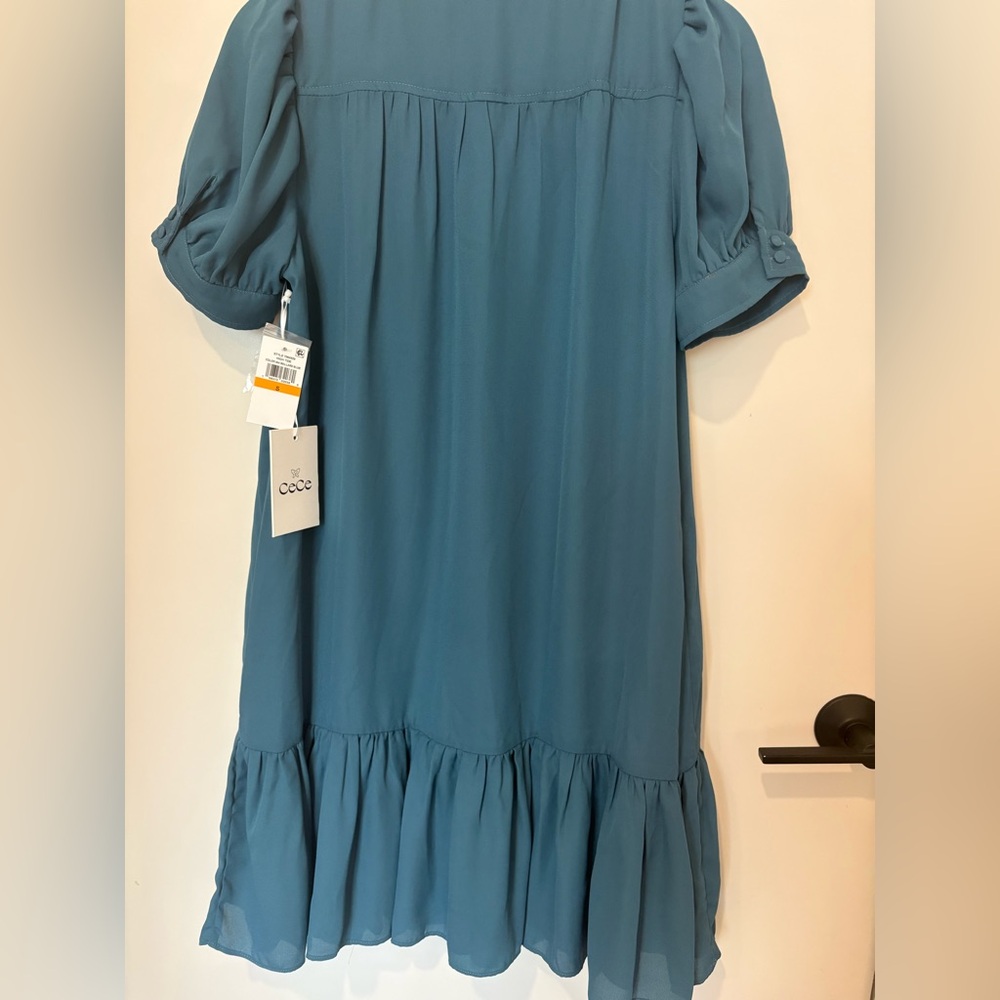 CeCe Teal Blue Mini Dress - Picture 9 of 10